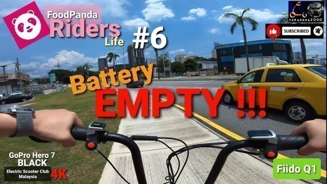 'FoodPanda Riders Life With E.Scooter #6 / At Setapak Area / Riding With Fiido Q1 / Gopro Hero 7 4K'