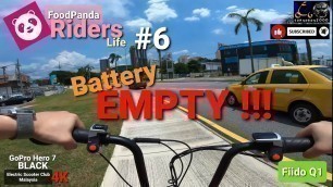 'FoodPanda Riders Life With E.Scooter #6 / At Setapak Area / Riding With Fiido Q1 / Gopro Hero 7 4K'