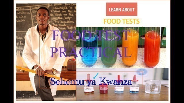 'MINONG\'ONO CLASS: Food Test Practical/Jifunze kwa Kiswahili - I'