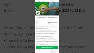 'cara memesan makanan melalui grabfood plus pakai diskon gratis ongkir'