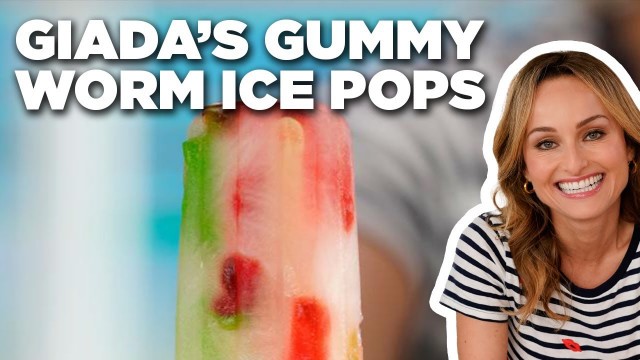 'Giada De Laurentiis\' Gummy Worm Ice Pops ​| Giada Entertains | Food Network'