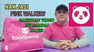 'Cara mendaftar sebagai Foodpanda Pink Walker'