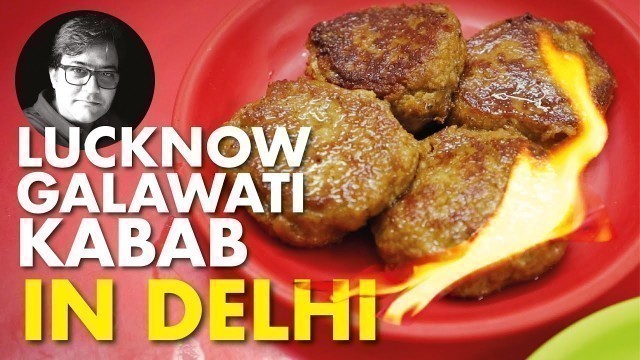 'Lucknow Galawati Kabab | Zakir Nagar Food Street | Irani Dum Chai | Street Food'