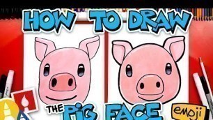 'How To Draw The Pig Face Emoji 