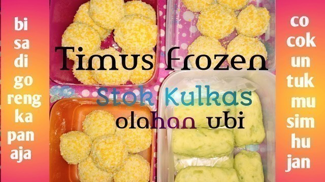 'Cara Membuat TIMUS UBI KUNING Frozen dan Cara Supaya Tidak Lengket Satu Sama Lain'