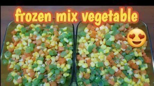 'Cara membuat frozen mix vegetable | sayuran beku'