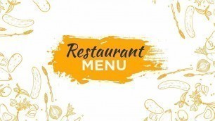 'Restaurant Video Menu'