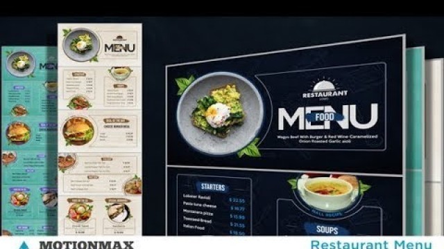 'Restaurant Menu | After Effects template'