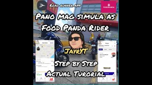 'Food Panda: Paano mag simula bilang Food Panda Rider gamit ang Road Runner app Version 3.28.2'