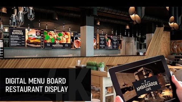 'Digital Menu Board - Restaurant Display | After Effects template'