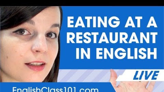 'How to Order Food at a Restaurant in English - Basic English Phrases'