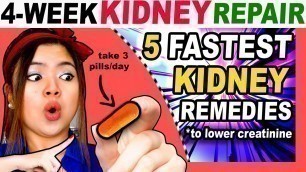 '5 FASTEST Ways to Lower CREATININE (4-week KIDNEY Repair)'