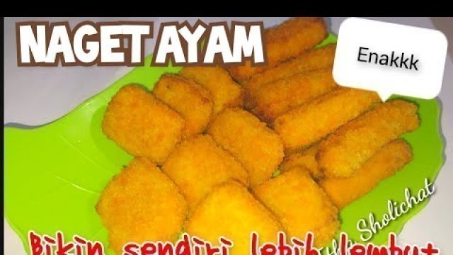 'CARA MEMBUAT NUGGET AYAM HOMEMADE // NUGET AYAM SEHAT || FROZEN FOOD // ITHA SHOLICHAT'