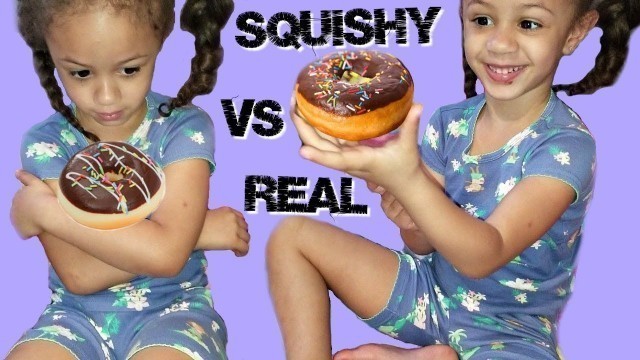 'Squishy Food Vs Real Food Prank! Family Fun Video'