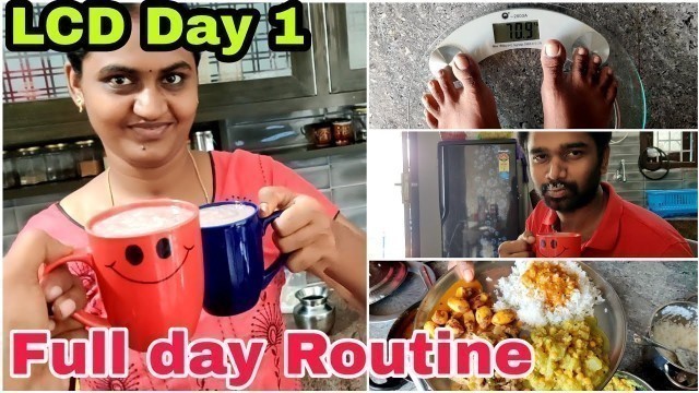 'LCD Diet Routine Day 1 in Tamil | What i eat in a Day? | Low Carb Diet | DIML Tamil | Raji\'s Kitchen'