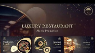 'Luxury Restaurant Menu'