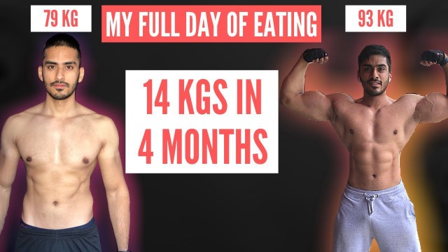 'Full day of eating in Tamil: My Bulking diet | NO MASS GAINER | INDIAN FOOD | தமிழில்'