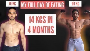 'Full day of eating in Tamil: My Bulking diet | NO MASS GAINER | INDIAN FOOD | தமிழில்'