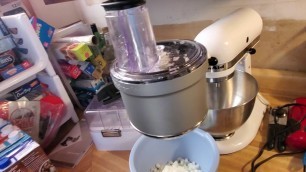 'new to me kitchenaid food processor attachment. mom and I on the keto diet.'