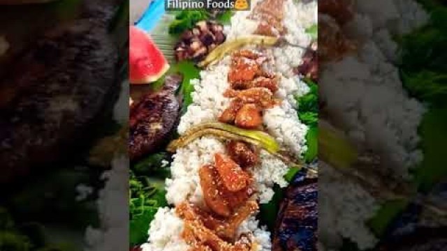 'FILIPINO FOODS #short  #food #boodlefight'