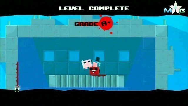 'Super Meat Boy Walkthrough - The Hospital 2-17 Worm Food'