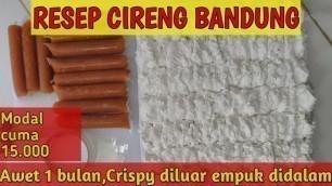 'RESEP CARA MEMBUAT CIRENG BANDUNG MUDAH DAN GURIH  | IDE BISNIS jajanan anak sekolah 1000an'