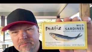 'Matiz Wild Sardines in Natural Lemon Essence   Taste Test & Food Review'