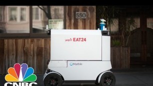 'Yelp Eat24 And Marble Start Robot Food Delivery In San Francisco | CNBC'