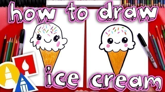 'How To Draw A Cute Ice Cream Cone'