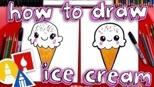 'How To Draw A Cute Ice Cream Cone'