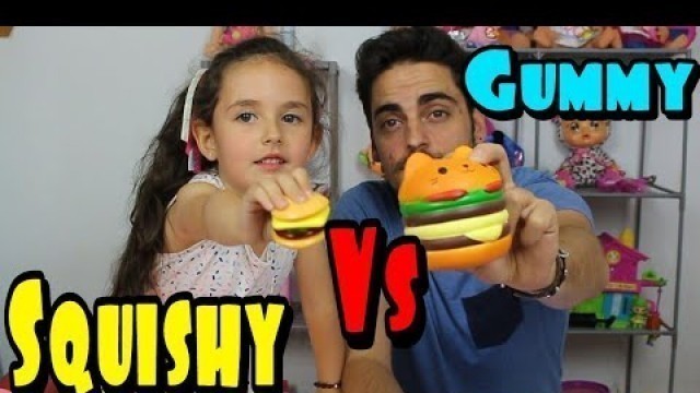 'SQUISHY FOOD VS REAL FOOD CHALLENGE!!! squishies vs realidad Zarola kids'