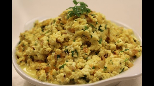 'Paneer Bhurji | Indian Vegetarian Recipes | Sanjeev Kapoor Khazana'