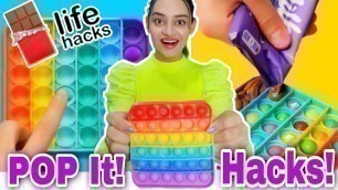 'POP IT! Testing Viral Pop It LIFE HACKS | FOOD HACKS by 5 Minute Crafts|POP IT Chocolate Hacks'