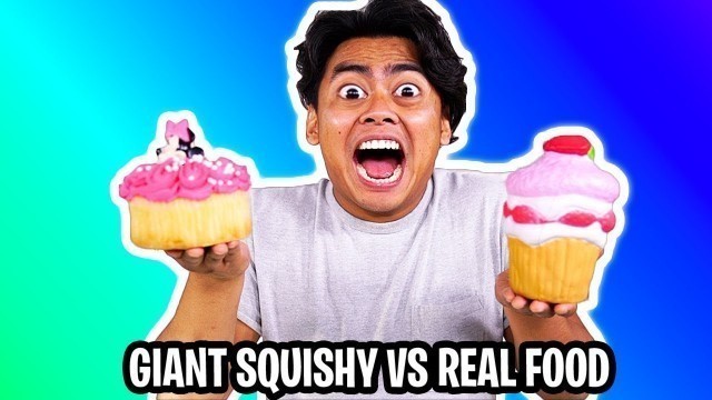 'Giant Squishy vs Real Squishy Challenge!'