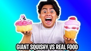 'Giant Squishy vs Real Squishy Challenge!'