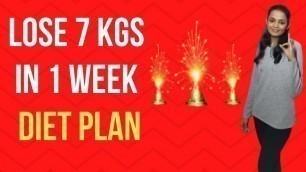 'How to lose weight in 1 week tamil | World best diet plan for weight loss in tamil'