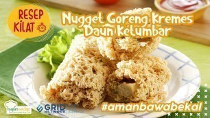 'Resep Frozen Food: Nugget Goreng Kremes Daun Ketumbar Buat Bekal Kantor'