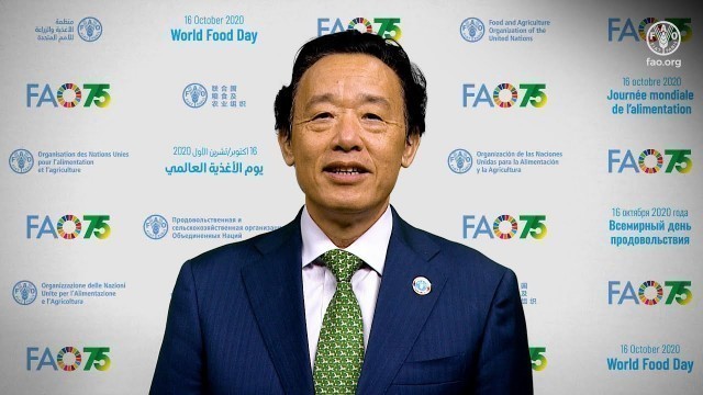 'World Food Day 2020: Video message by FAO Director-General'