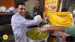 'Lucknow Famous Pandit Ji Ka Chaat Platter Rs. 25/- Only l Lucknow Street Food'