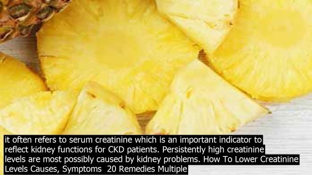 'How to lower creatinine levels in kidneys symptoms · how to lower creatinine levels natura'