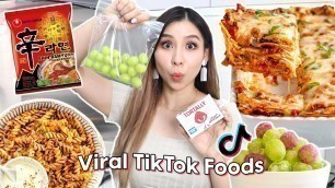 'Testing Viral TikTok Foods 