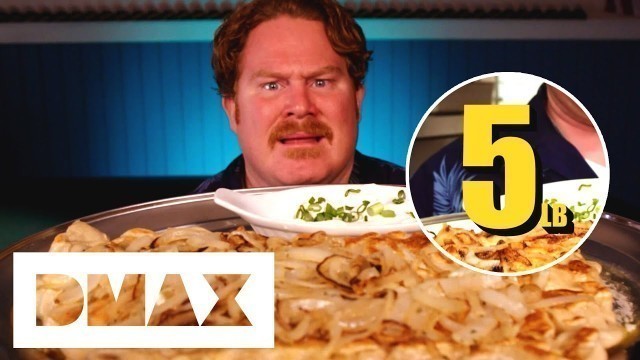 'Can Casey Be The First To Take Down This FIVE POUND Pierogi?! | Man V Food'