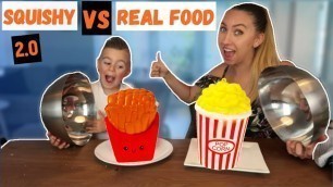 'SQUISHY FOOD VS REAL FOOD CHALLENGE (2.0) MET MAMA! | LAKAP JUNIOR'