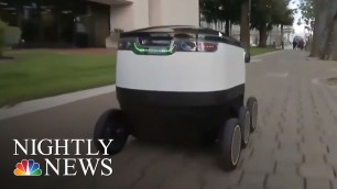 'Company Trying To Revolutionize Deliveries With Robot Delivery | NBC Nightly News'