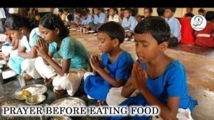 'Prayer before eating food | manavata ashram lolla | #allurisrinivasa | #manavata'