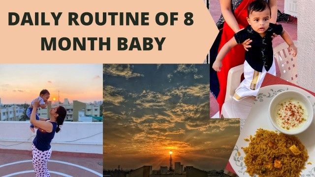 'DAILY ROUTINE WITH 8 MONTHS OLD BABY (QUARANTINE) in TAMIL | What my 8-month-old baby eats in a day'