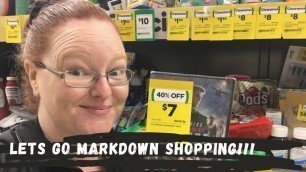 'LET\'S GO MARKDOWN SHOPPING / $195 VALUE - PAID $88!!! / SAVE MONEY / FOOD CHALLENGE / SHOP WITH ME'