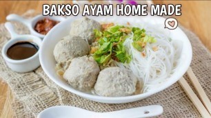 'Cara Membuat Bakso Ayam Kenyal - Resep Bakso Ayam Untuk Di Frozen Food'