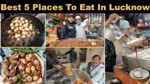 'Best 5 street food places to eat in Lucknow for under Rs 100/- || Indian Street Food'