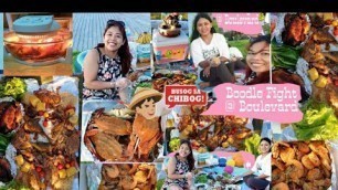 'Boodle Fight  /SeaFoods+Pinoy Foods/ Korean-Filipino Moms=Kinoy Mom\'s'